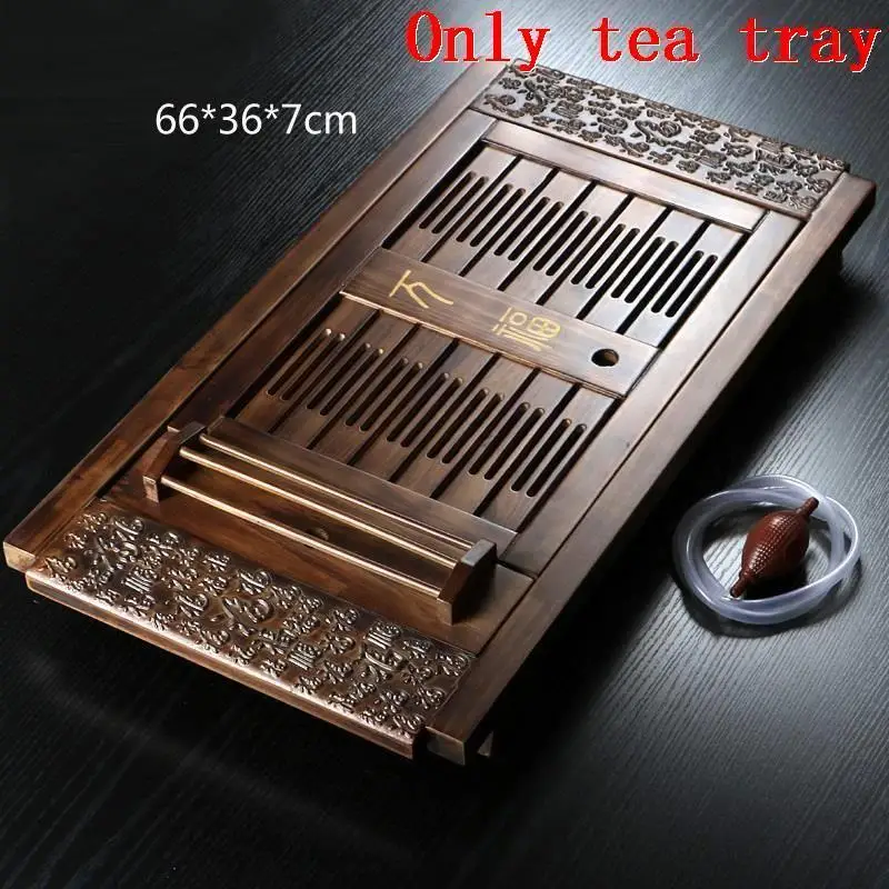 MODEL U Сервировочный китайский Juego De Table Te Chino набор церемоний контейнер бамбуковый Gongfu китайский серв Кунг-ИНГ трайкунг-фу чайный поднос - Цвет: MODEL U