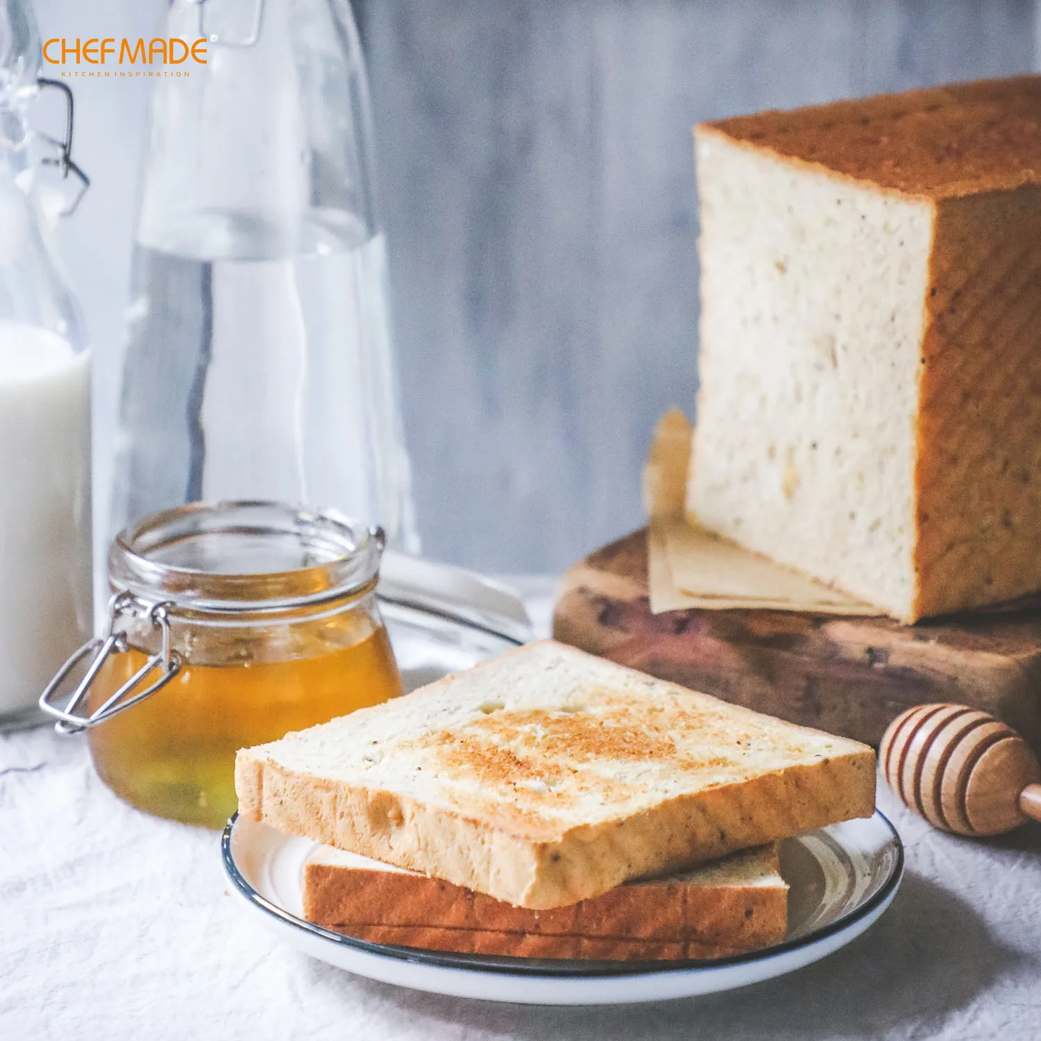 CHEFMADE Pullman сковорода для буханки с губами 0.99Lb емкость теста антипригарная