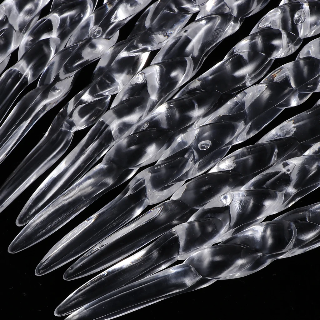 10x Crystal Icicles Christmas Ornaments Party Xmas Tree Hanging Decorations