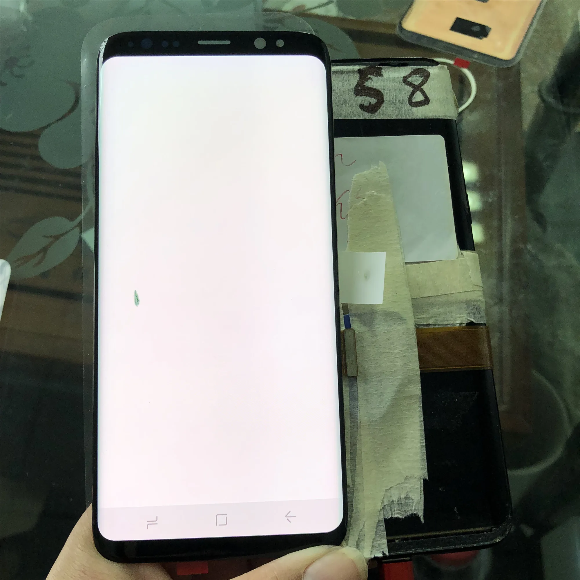 Супер AMOLED ЖК-дисплей для Samsung Galaxy S8 G950 G950F сенсорный экран дигитайзер с маленькими