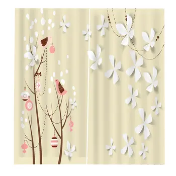 

170*200cm Curtains For Living Room Bedroom Window Curtains Printed Balcony Sun Shading BJQ-1432