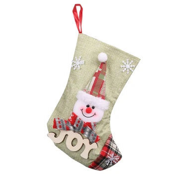 

A01-10PC/Lot Christmas Pendant Ornaments Christmas Candy Gift Bag Christmas Stockings Decoration