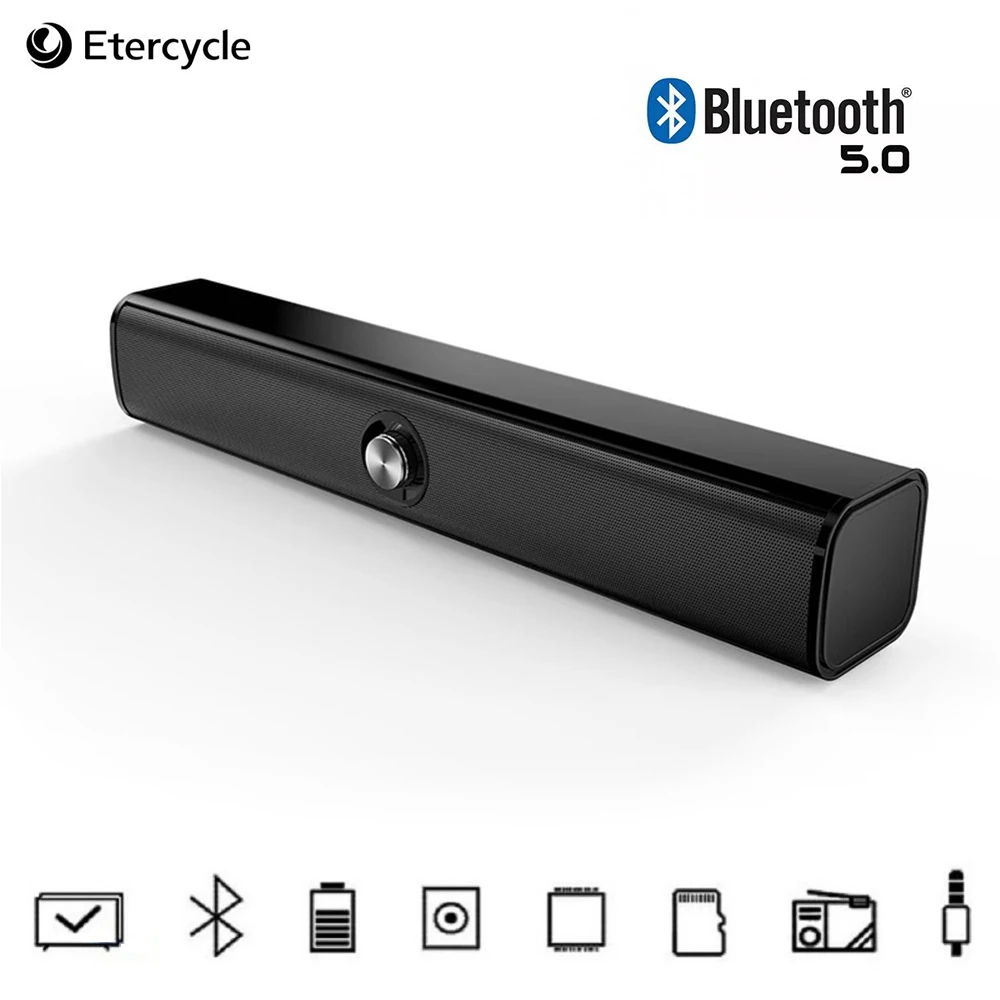 ТВ Колонка Беспроводная Bluetooth портативный музыкальный плеер стерео Бас Звук