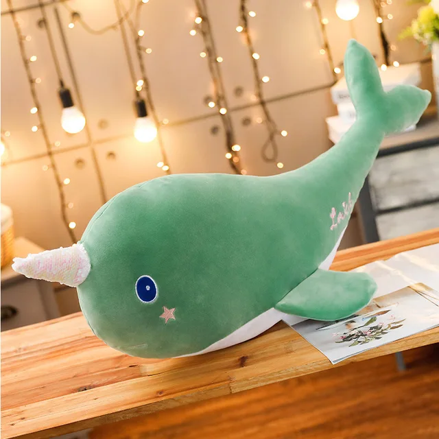 Cute Narwhal Stuffed Animal Whale Plush Toys For Chilren Kids Dolls Soft Marine Life Kawaii