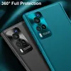 En Cuir de luxe Étui Pour Vivo X50 X60 Pro Plus de Caméra En Métal Protection Silicone Housse Coque De Téléphone Étui Pour Vivo iQOO Neo 5 S9 X27 Pro ► Photo 3/6