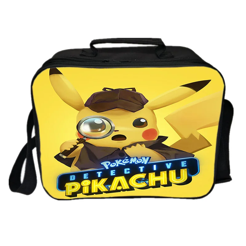 Pokemon Detective Pikachu Термосумка для обедов сумка для еды с теплоизоляцией свежие сумка-холодильник сумка для пикника