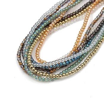 

MEIBEADS 300pcs/string Mix Color Loose Spacer Crystal Beads for Jewelry Making Bracelets Diy Accessories Supplies BD61