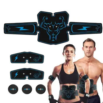 

Portable Abdominal Trainers Muscle Stimulator Rechargable Fitness Exercise Equipment Abdomen Arm Leg Training for Men Women
