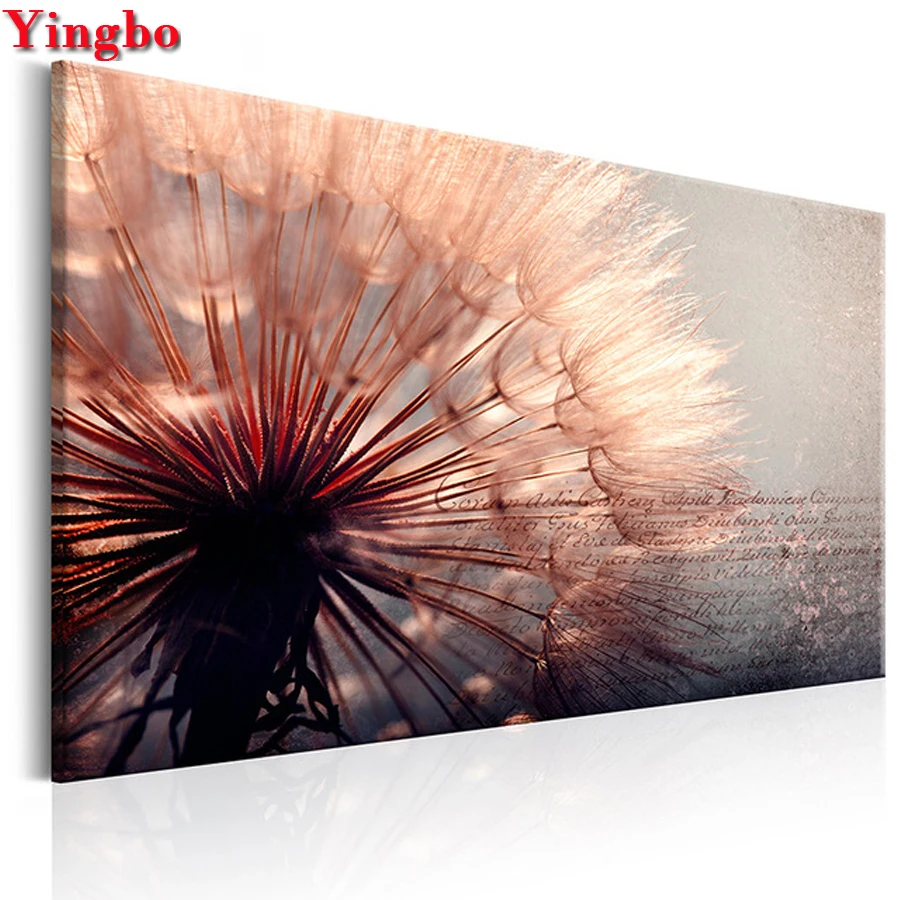 diamond Embroidery Dandelion 5d diy square Round Diamond Painting nederlands popular wall sticker Full Mosaic Painting By Number
