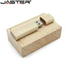 JASTER Wooden USB + box USB flash drive pen driver pendrive 4GB 16GB 32GB 64GB  memory card USB creativo personal LOGO wholesale ► Photo 3/6