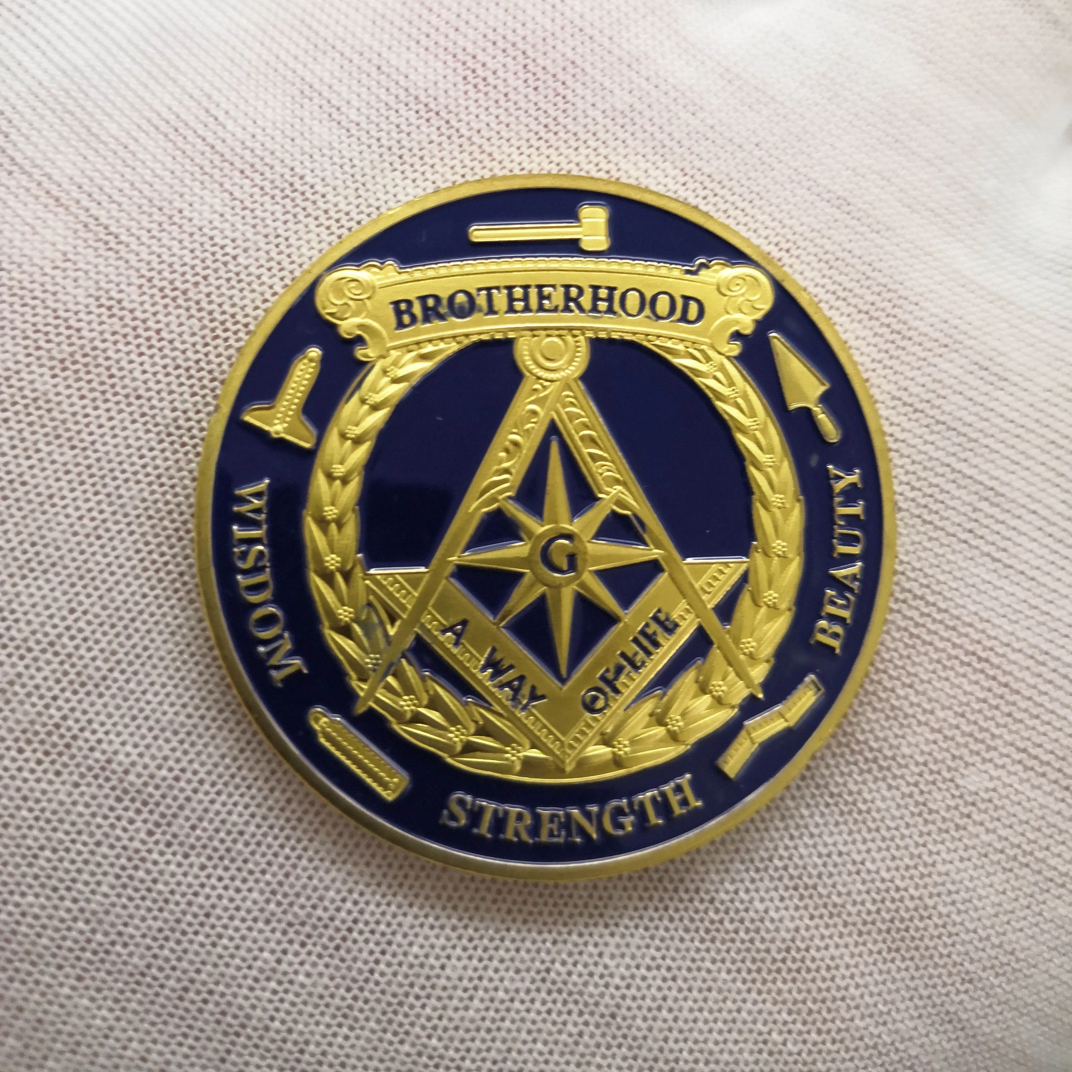 Братство Freemasons масонский вызов создание монет для хороших мужчин Лучший золотой