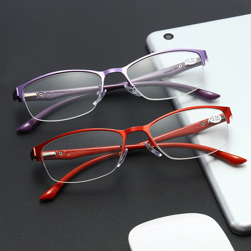 Унисекс бизнес очки для чтения в металлической оправе квадратные очки при дальнозоркости УФ Защита Уход За Зрением очки для чтения диоптрий+ 1,0 до 4,0