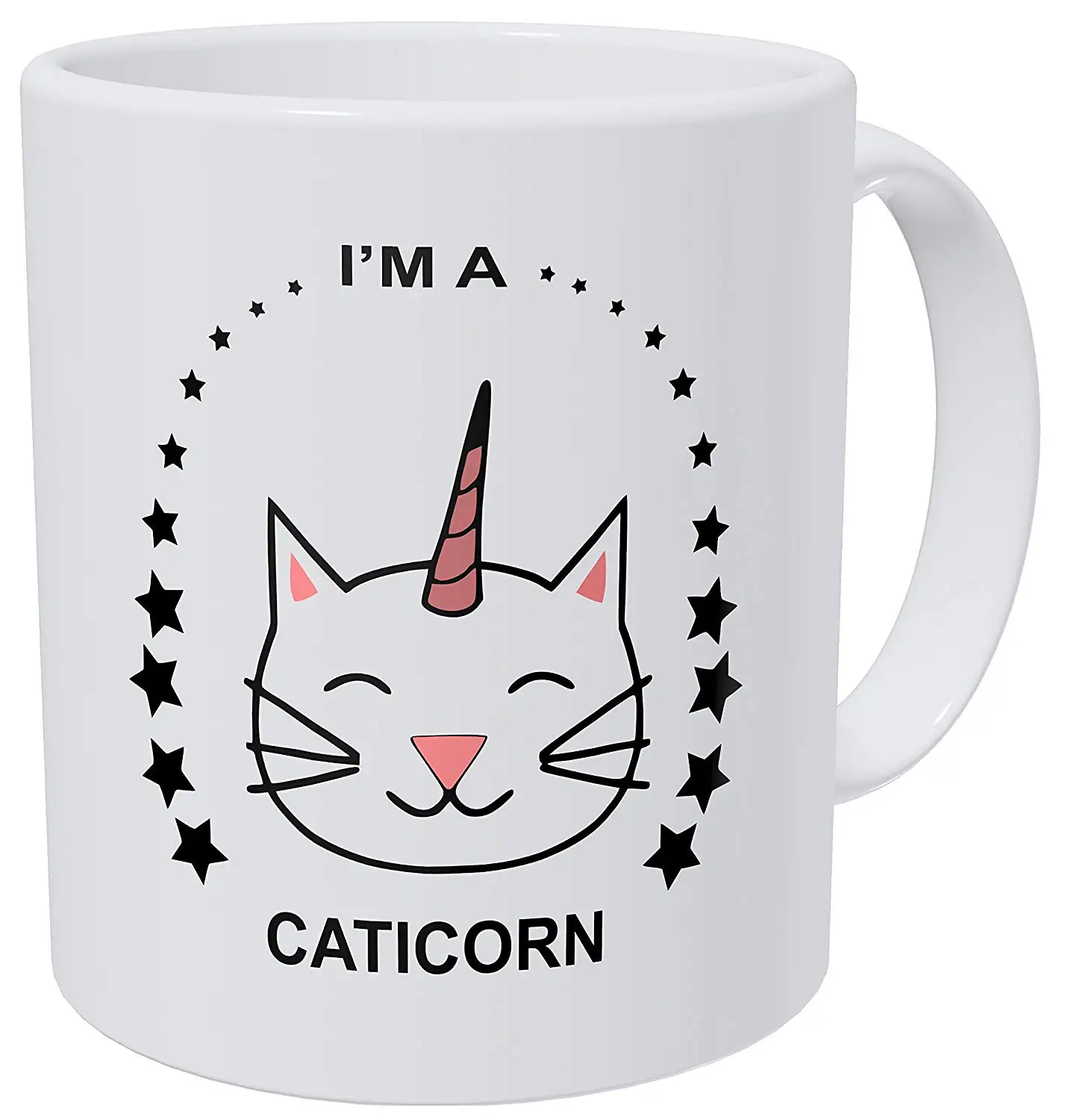 Whitef I AM A CATICORN кружка, чашка единорог, животное, забавный кот, новинка, чай, кофе, милый подарок, кружка с ложкой для перемешивания