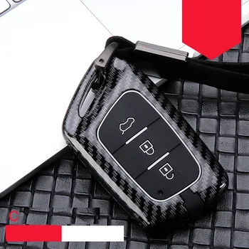 

Carbon fiber Alloy+Silicone Car Key Fob Shell Cover Case For Baojun Car 510 560 360 730 630 610 310 E100 310W 530 RS-5 Auto