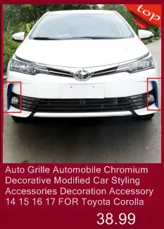 Автомобильный модифицированный декоративный хромированный чехол для автомобиля, наклейки, полосы 14 15 16 17 18 для Toyota Corolla