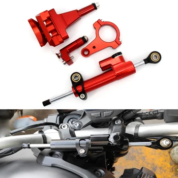 

Motorcycle Accessories Adjustable Full Set of Steering Damper Mounting Bracket Kit for kawasaki ninja 400 Ninja400 2018-2019