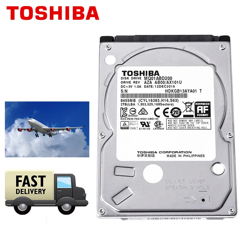 Жесткий Диск TOSHIBA для ноутбука жесткий диск HD 2 5 дюйма толщина 9 мм SATA III 128 м 6 0 5400