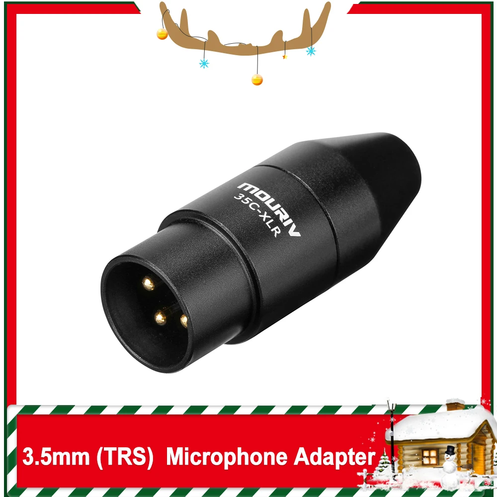 35C XLR PRO 3 5 мм (ТРС) мини джек Женский микрофон адаптер для pin разъем со встроенным