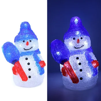 

16 LED Lights Christmas Decoration Lamp Snowman 3D Acrylic Cartoon Christmas Decoration Wedding Stereo String Lamp