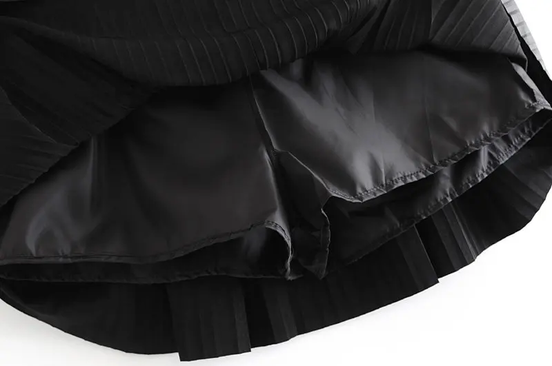 Модная юбка из искусственной кожи с высокой талией, Сексуальная мини-плиссированная юбка, уличная зимняя женская юбка, офисные черные юбки в стиле панк