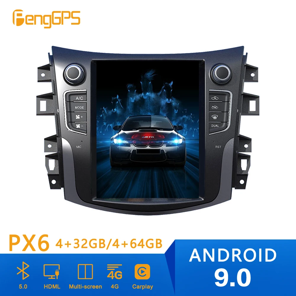 Top Android 9.0 Tesla Style Car Radio Vertical Screen For NISSAN TERRA GPS Navigation Recorder Multimedia tape recorder 0