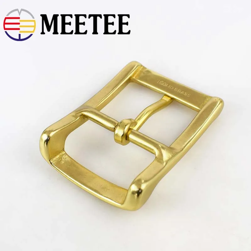 Meetee 1 шт./2 шт. 40 мм мужская Пряжка из чистой латуни для 38 39 пряжка ремня