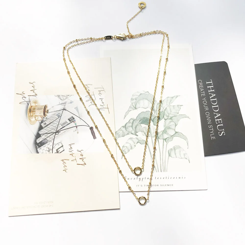 Charm Necklace Golden Carriers, Winter Ts Fashion Jewelry Thomas 925 Sterling Silver Bijoux Bohemia Gift For Women Girls