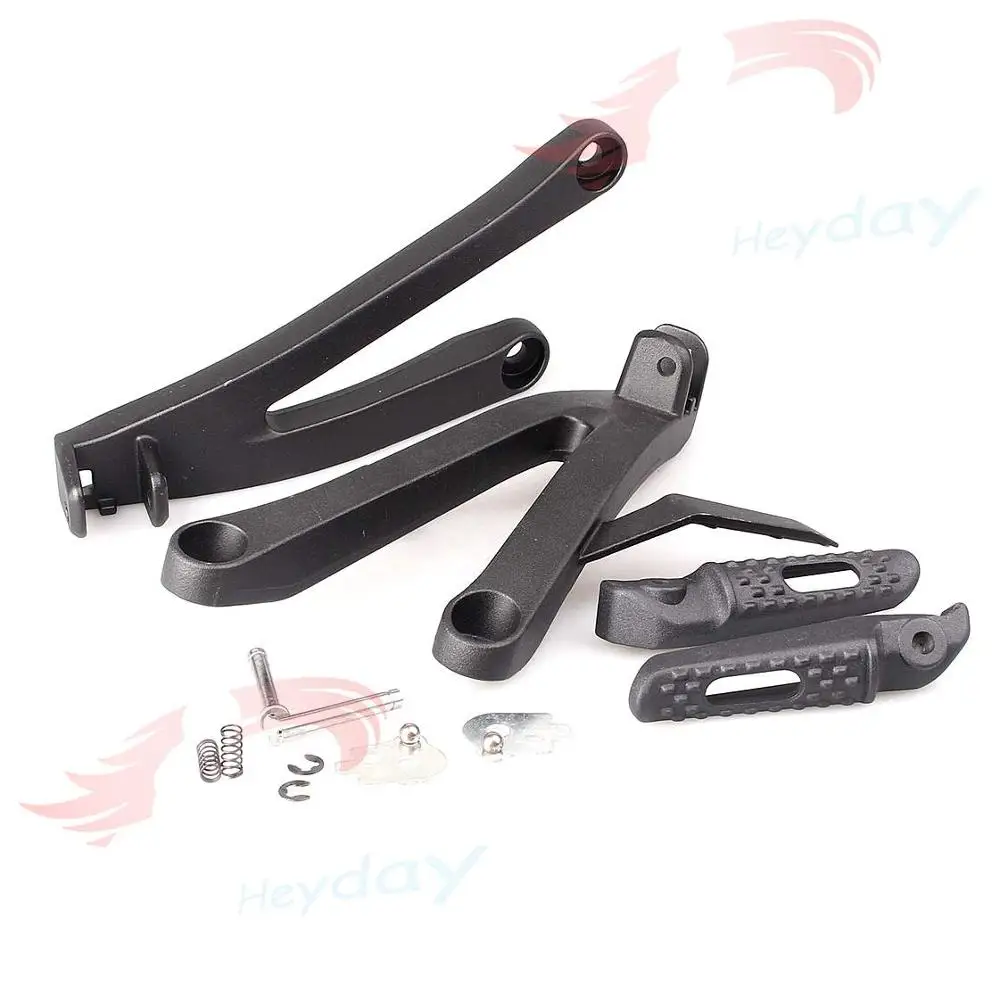 Черный задний Пассажирские подножки Скоба Подножка для HONDA CBR600RR F5 2007 2008 2009 2010 2011