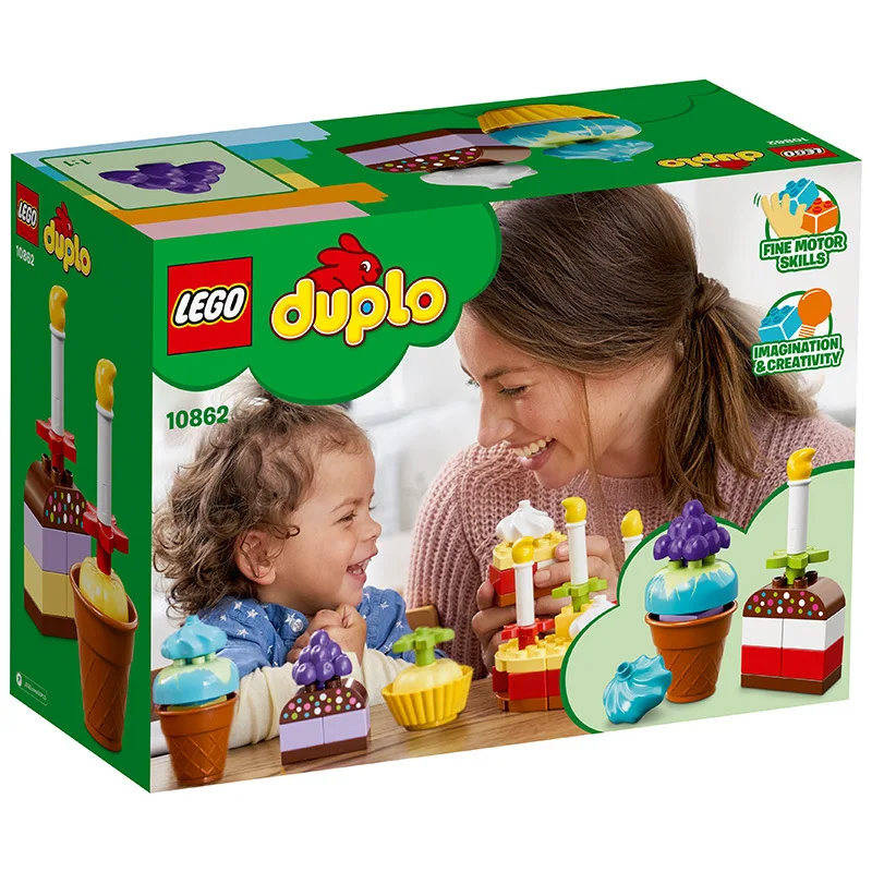 

LEGO Duplo Series 10862 My First Celebration Lego Building Blocks Toy 1.5-3-Year-Old Large Particles