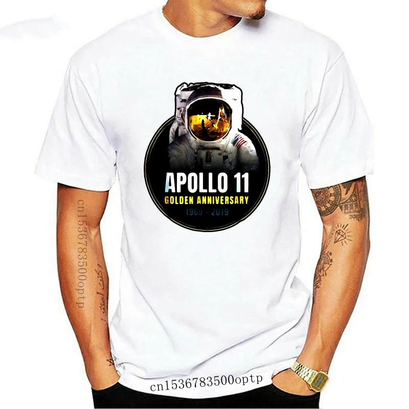 Apollo 11 Золотой юбилей 1969 2019 футболка Черная Хлопковая мужская S 6Xl Сделано в США |