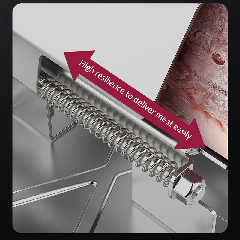 Home Kitchen Frozen Meat Slicer Manual Stainless Steel Food Cutter Slicing Machine Automatic Meat Delivery Nonslip Handle 4 Home Kitchen Frozen Meat Slicer Manual Stainless Steel Food Cutter Slicing Machine Automatic Meat Delivery Nonslip Handle 4