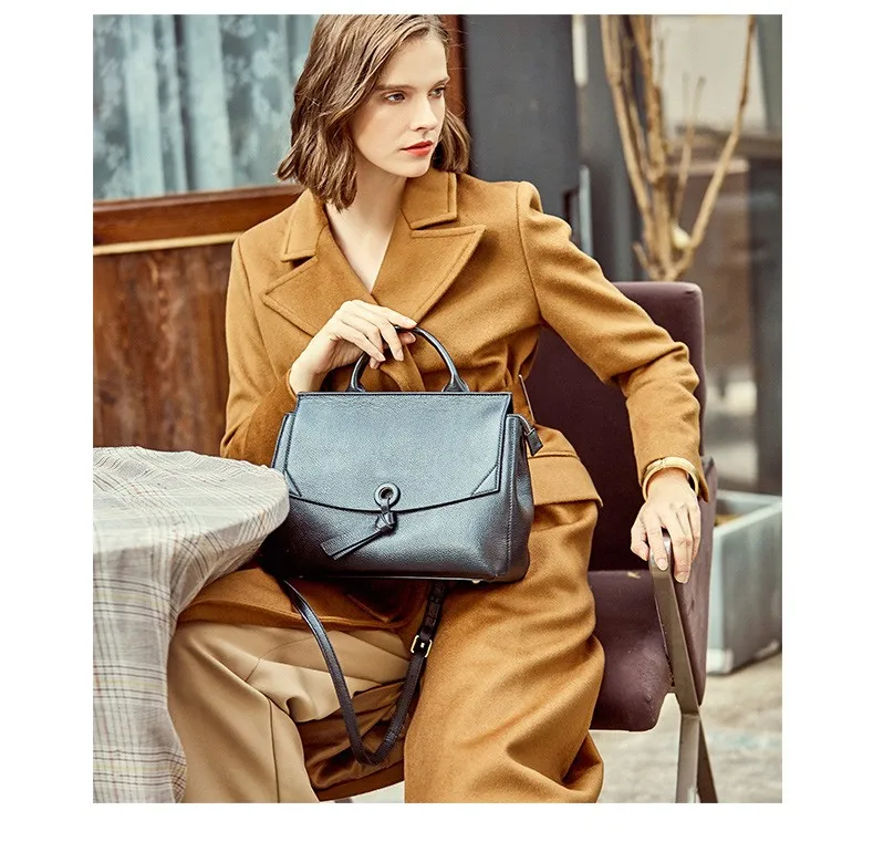 High Quality Genuine Leather Handbags Elegant Women Cross Body Bags New Arrival OL Fashion Shoulder Bags Messenger Bags Hot