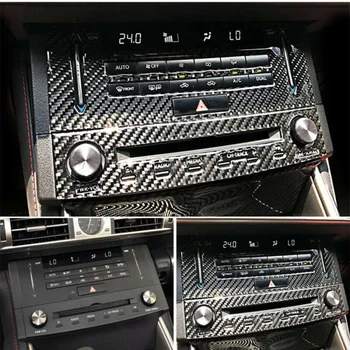 

2pcs Dashboard trim Auto Carbon Fiber Center Console CD Panel Cover For Lexus IS250 IS350 2014-2018