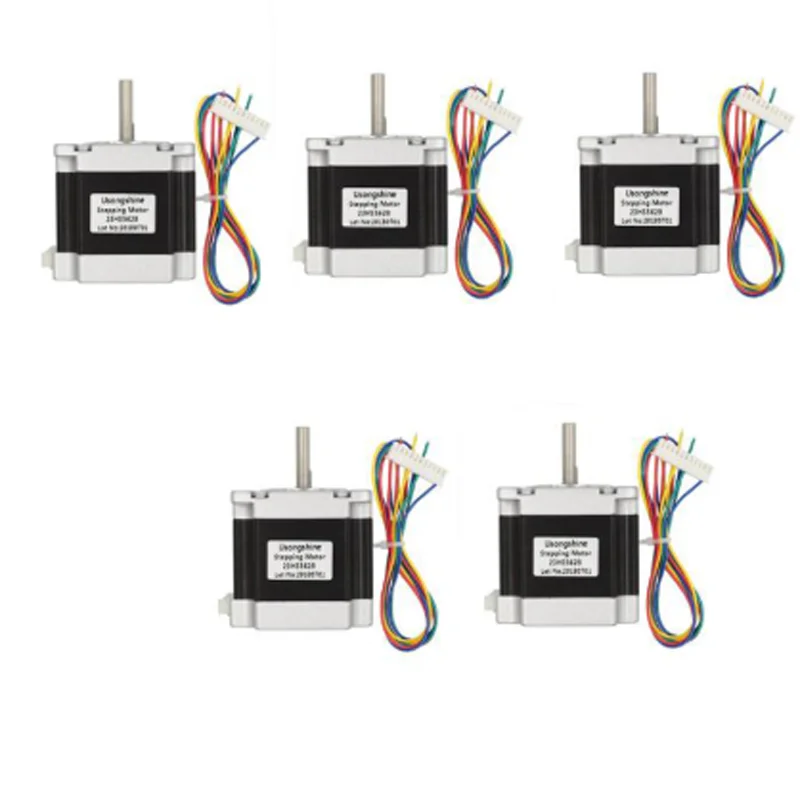 5pcs Nema 23 2.8A Stepper motor 57 4-lead stepper 23HS5628 step for CNC Laser Grind engraving machine tools | Обустройство дома
