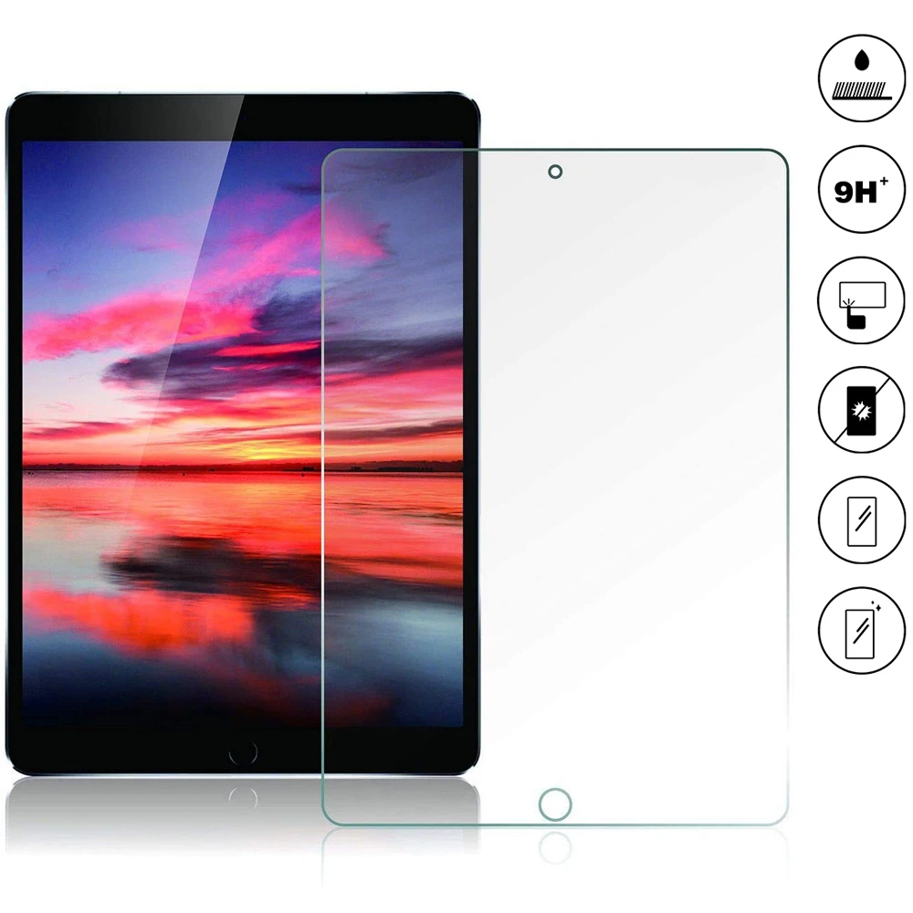 For 2019 iPad 10.2 2020 iPad Pro 11 Air 3 10.5 Screen Protector Tempered Glass For 9.7 iPad 2 3 4 5 6 7th Gen 7.9 Mini 2 3 4 5 samsung tablet charger