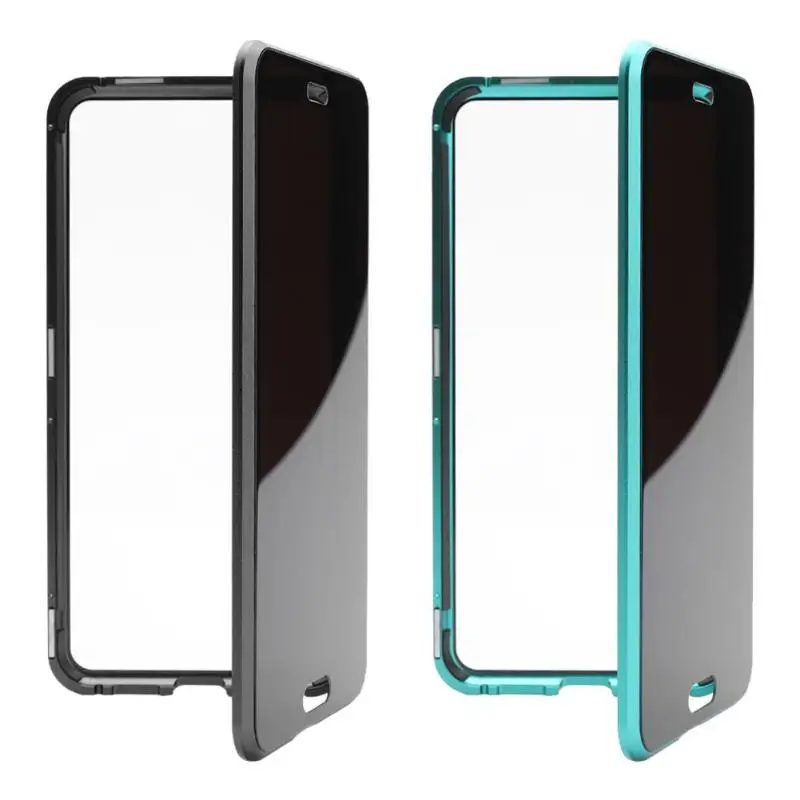 cellphone case Phone protective film phone case Magnet Adsorption Metal Phone Case Double Sided Glass Cover for Huawei P20