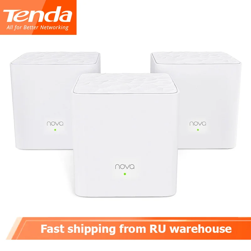 Tenda Nova MW3 AC1200 двухдиапазонный Wi-Fi роутер для всего дома Wi-Fi сеточная Wifi система беспроводной мост, приложение дистанционное управление