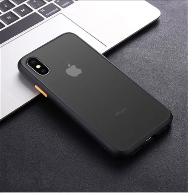Мобильный чехол для телефона матовый чехол для iPhone 11 Pro 6 6S 7 8 X XR XS Max Plus матовый чехол PC+ TPU Материал защитный комплект - Цвет: black