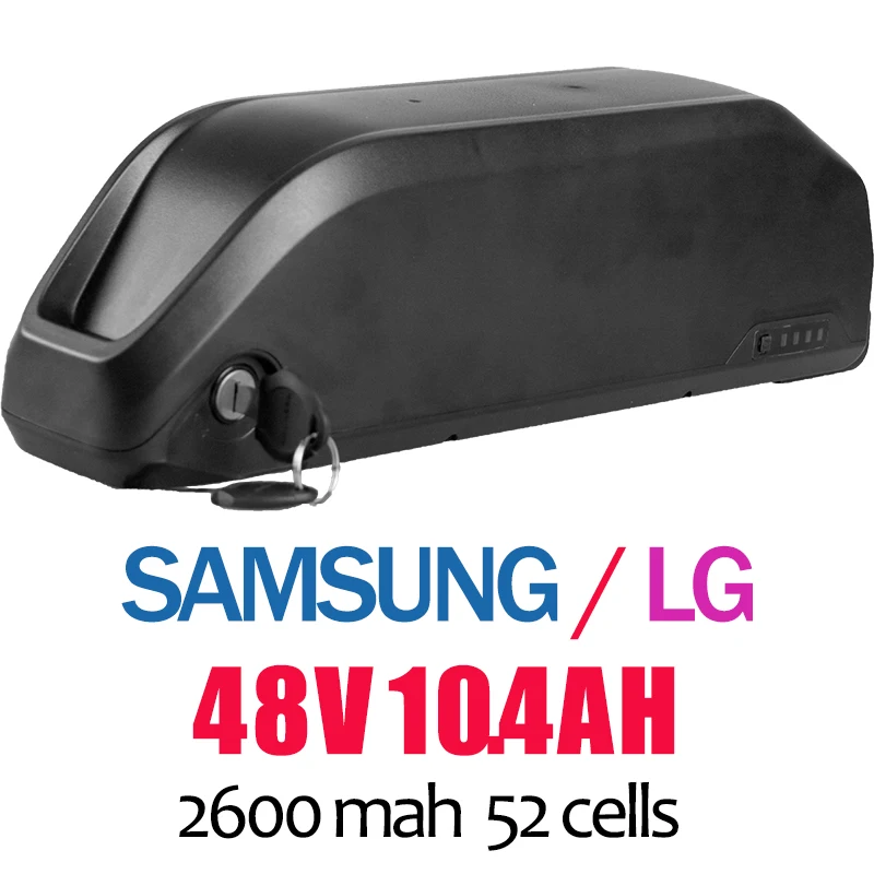 Bafang Eike литиевая батарея samsung LG ячейки для BBS02 BBS02B 48 в мотор ebike литий-ионная батарея электрический велосипед батарея Чехол - Цвет: 48V10.4AH