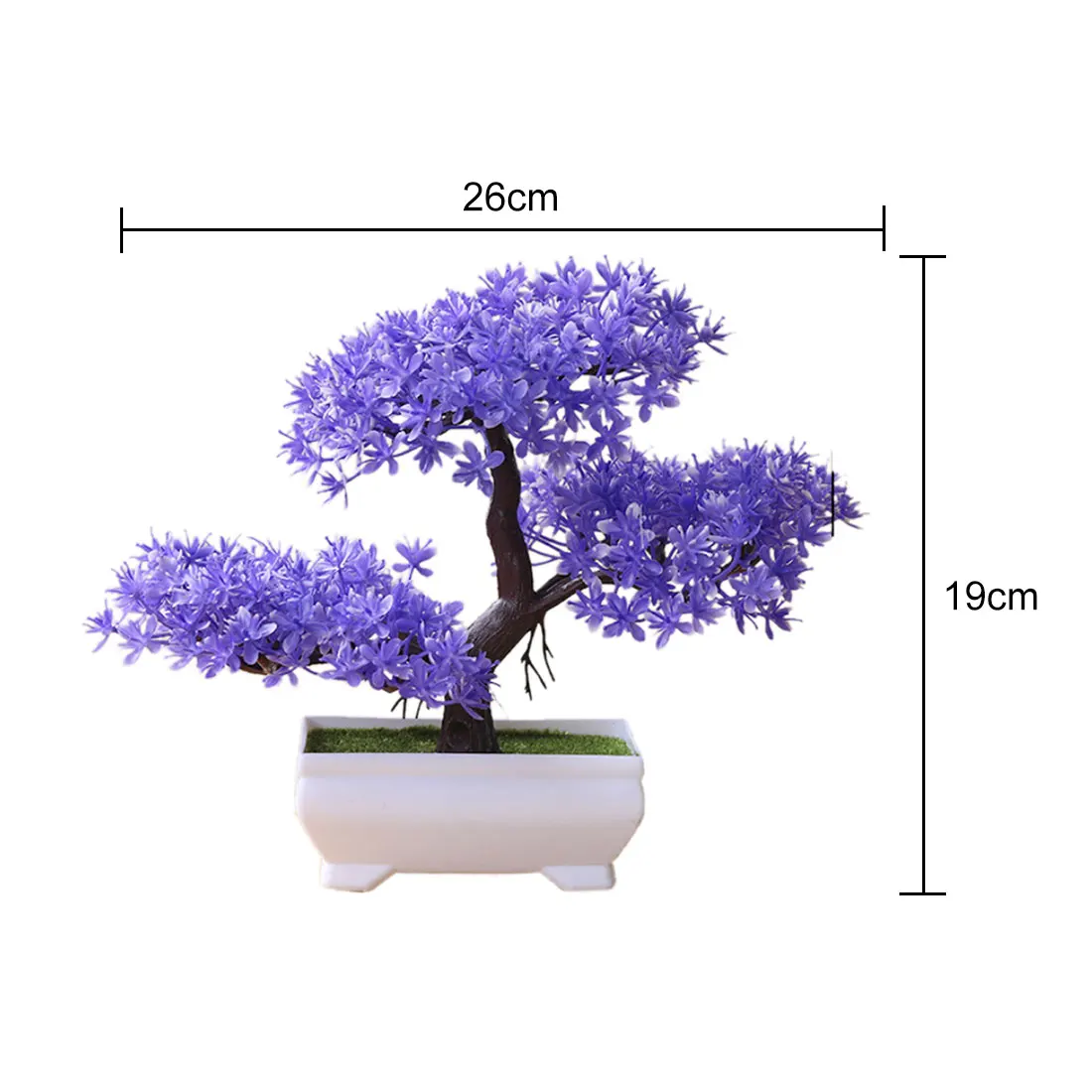 Yun Pine Purple 1 29 стилей Маленькие искусственные растения бонсай дерево горшок растения поддельные цветы украшения в горшках для украшения дома отель сад Декор - Color: Yun Pine Purple 1
