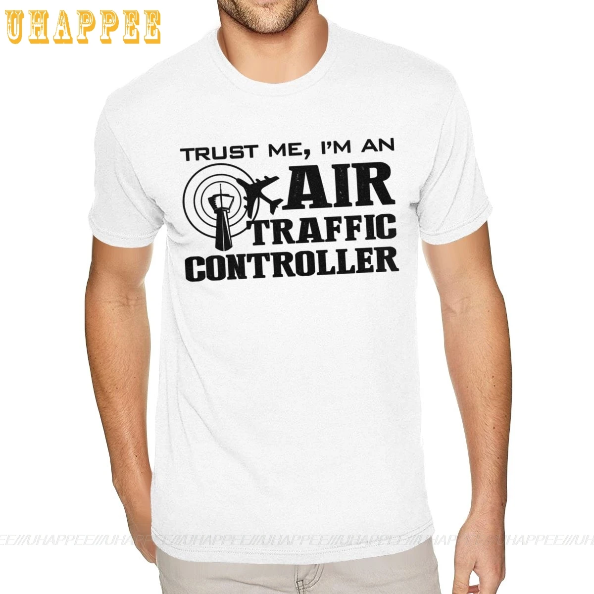 6XL Air Traffic Controller Tees Shirts for Men Hip Hop Short Sleeves O Neck Summer T-shirt 80S Vintage Apparel | Мужская одежда
