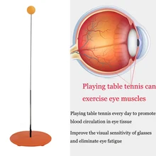 База случайный цвет) Настольный теннис тренажер эластичный стержень тренировочный мяч Досуг декомпрессия Спорт Эластичный Мягкий вал
