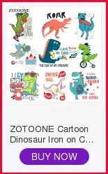 ZOTOONE мультфильм животных набор патчи железа на теплопередачи патчи для детской одежды DIY полосы аппликация на футболку пользовательские наклейки E