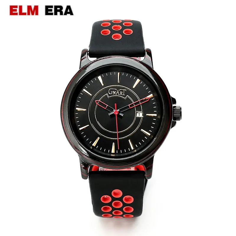

ELM ERA Men's Watch carbon fiber watch shockproof waterproof watch men's sports strap black men's luxury watch