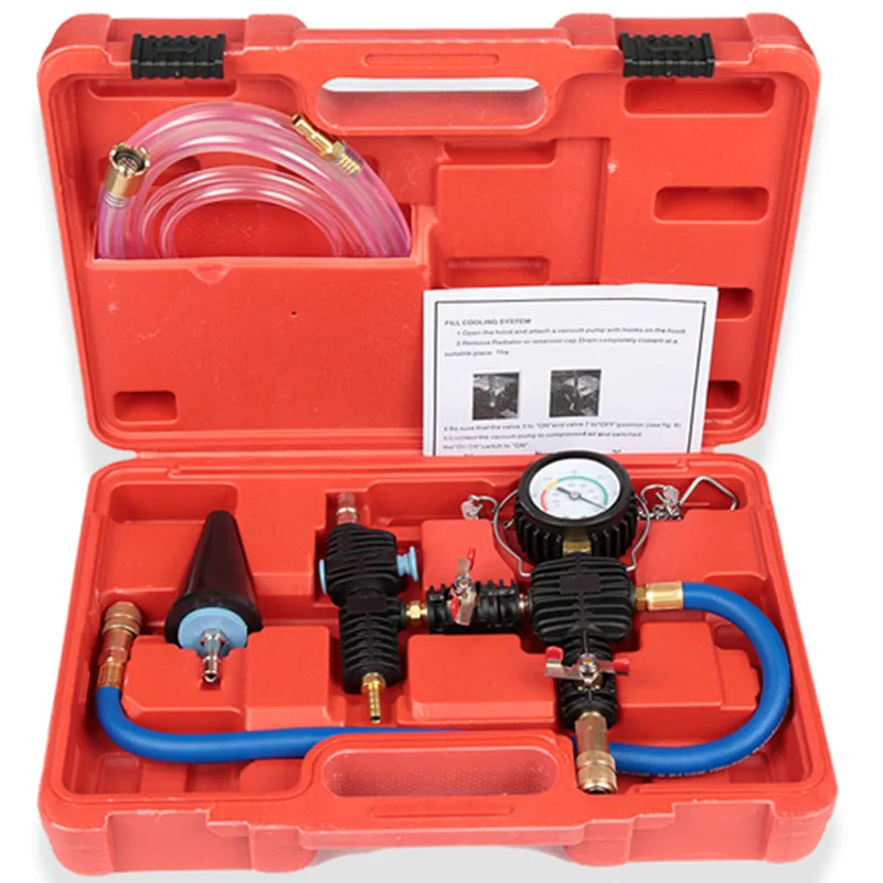 Vacuum Bleed Kit for Replacing and Filling Antifreeze for Cars Vacuum Filling Kit for Car Radiators 