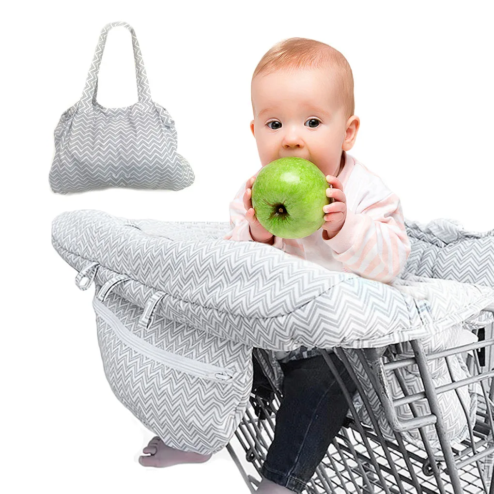 Детская корзина для покупок, чехол для детей ясельного возраста, 2 в 1, универсальный стульчик для кормления, корзина для продуктов, защитный чехол для сиденья
