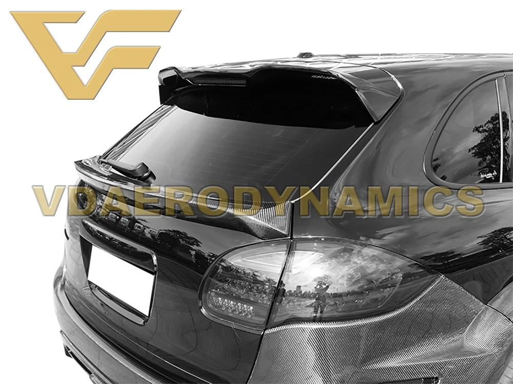 Подходит для 10-14 958 958,1 Porsche Cayenne VAD-LM из углеродного волокна задний спойлер среднего крыла