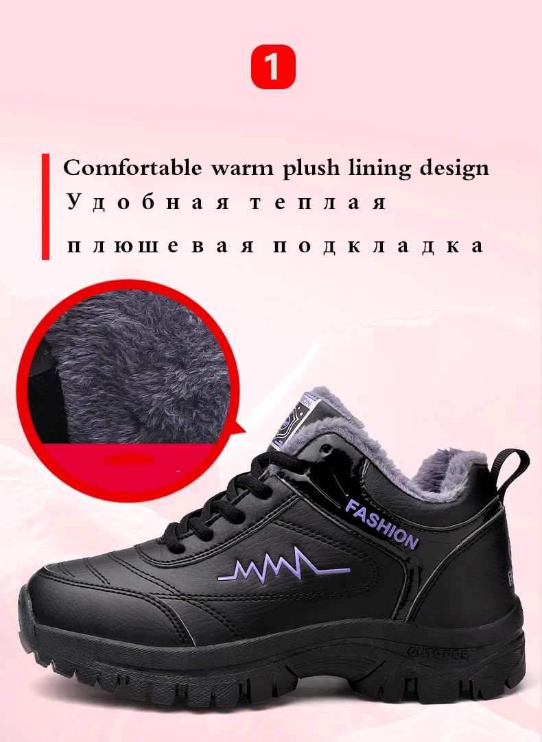 TYDZSMT/женские зимние ботинки черные ботильоны теплая плюшевая зимняя обувь на меху удобная женская обувь на платформе размера плюс, botas mujer invierno