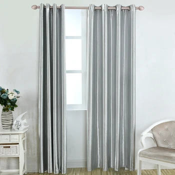 

100*250cm Curtains For Living Room Shading Blackout Curtain For Bedroom Punching Grommet