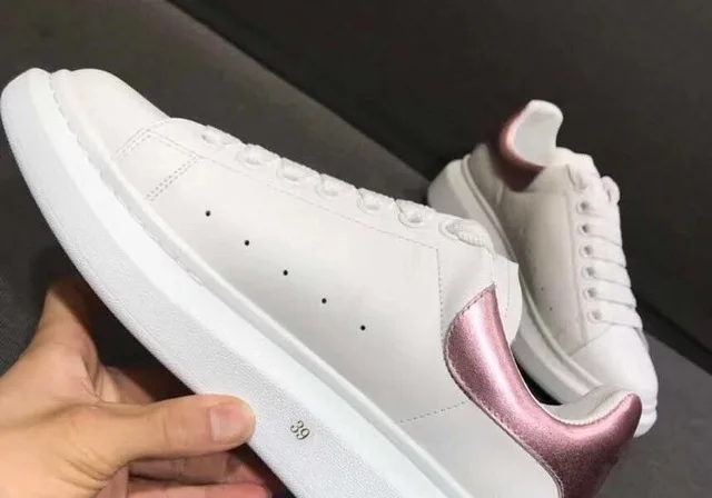 Пара shoes34-45 с более легким ростом мужской и женской кожи, новая белая кожаная обувь в году - Цвет: 5